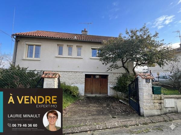 Poitiers (86000) MAISON 3 CHAMBRES 2 GARAGES GRAND JARDIN PROCHE GARE