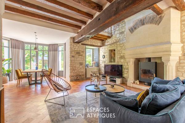 L’élégante demeure de charme et son jardin paysager