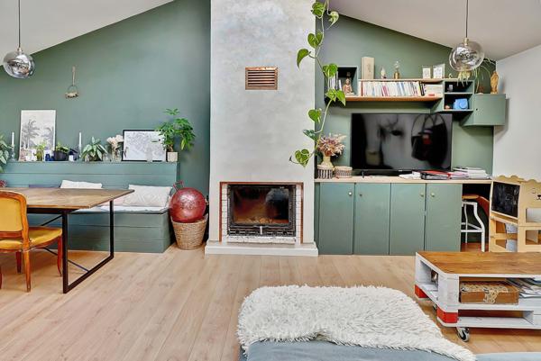 Fontaines-sur-Saône (69270) F3 de charme 78,57m2 plein centre-ville Terrasse