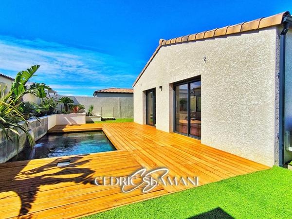 MAISON 124 M2, 3 CHAMBRES, SALON, CUISINE, GARAGE, JARDIN, TERRASSE, 2 WC, SDB, SALLE D EAU