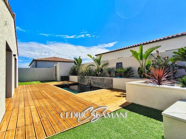 MAISON 124 M2, 3 CHAMBRES, SALON, CUISINE, GARAGE, JARDIN, TERRASSE, 2 WC, SDB, SALLE D EAU