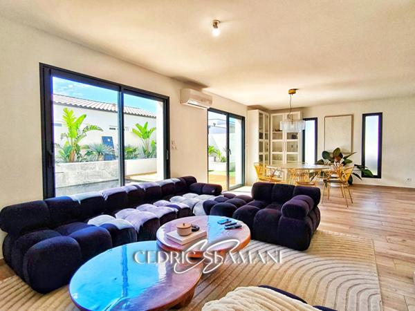 MAISON 124 M2, 3 CHAMBRES, SALON, CUISINE, GARAGE, JARDIN, TERRASSE, 2 WC, SDB, SALLE D EAU