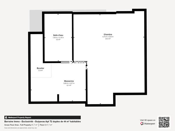 Vente appartement à Guipavas, 2 pièces 44m²