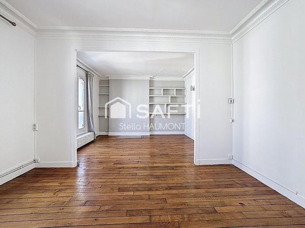 3P DERNIER ÉTAGE LUMINEUX ET TRAVERSANT