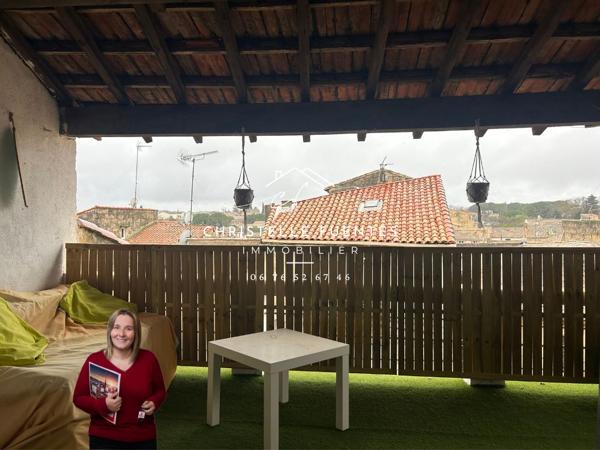 HERAULT - POUSSAN (34560) - APPARTEMENT T3 80M2 - TERRASSE TROPEZIENNE - CENTRE VILLE