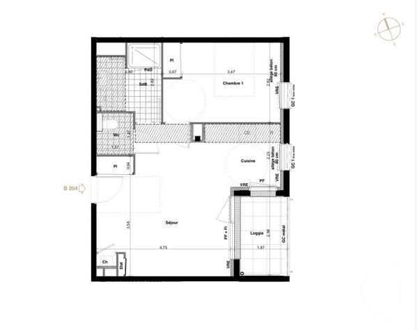 Appartement T2 à vendre  2 pièces - 45,50 m2 QUIBERON - 56