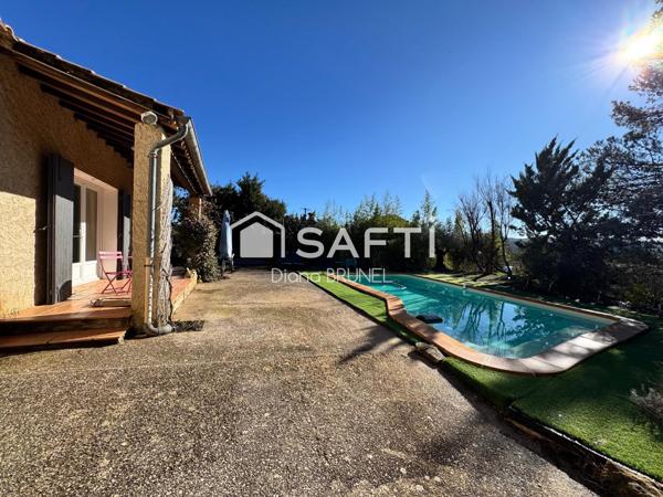 Maison avec piscine et forage sur terrain 4426m2