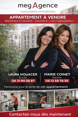 Appartement à LYON 9E ARRONDISSEMENT, 69009 - 1 pièce 19m²