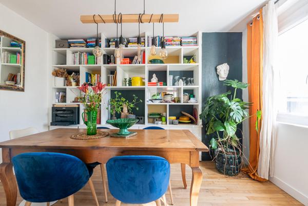 Rue de Nantes, un appartement familial entre lumière et matières