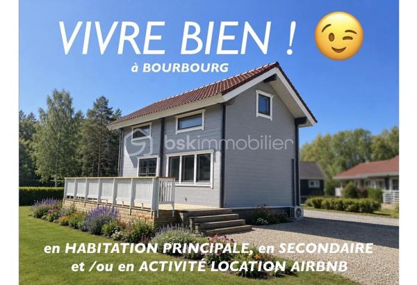 Cette JOLIE et ORIGINALE " MAISON SCANDINAVE ", a élu domicile à BOURBOURG ( DOMAINE DE L'AA ), secteur très recherché pour son CALME et sa TRANQUILLITE.
Sa situation la localise à proximité des commodités, de la MER, de la PLAGE, à 3 minutes de l'A16, de GRAVELINES, de SAINT-FOLQUIN, de CALAIS, de DUNKERQUE, D'AUDRUICQ...

Elle sera idéale pour VOTRE RESIDENCE PRINCIPALE, SECONDAIRE, ou pour une activité de LOCATION TOURISTIQUE en courte durée ( AIRBNB ), à l'entrée de la CÔTE D'OPALE ( location touristique ), à proximité de la CENTRALE NUCLEAIRE et de la GIGAFACTORY ( hébergement pour déplacement professionnel ).

Fabriqué en FINLANDE, elle sera monté par un constructeur FRANCAIS ( proche de Lille ), inspiré par les BELLES MAISONS en BOIS des PAYS NORDIQUES. 
Il en a fait son OEUVRE,  en réalisant un LIEU UNIQUE rempli du CHARME des BEAUX et NOBLES MATERIAUX.
Vous posez votre regard sur sa jolie façade, et déjà vous avez hâte de découvrir sa SURFACE de 79 m2 utiles sur 2 niveaux ( 57 m2 habitables ).

Vous entrez,  et déjà elle vous ENIVRE de sa BONNE AMBIANCE ( CHALEUR du BOIS et BELLE LUMIERE ).

Au RDC, vous découvrez sa CUISINE entièrement équipée, son SALON / SEJOUR, sa SALLE D'EAU, ses WC indépendants, sa PENDERIE.
Ces espaces vous donne accès à sa ( future ) terrasse de 24 m2, et à l'arrière de la maison.
De part son exposition ( sud/ouest ), elle bénéficie d'une LUMINOSITE EXCEPTIONNELLE, lui apportant la BRILLANCE des plus beaux JOYAUX IMMOBILIERS.
Vous empruntez son CONFORTABLE ESCALIER, pour monter au SEPTIEME CIEL, distribuant 2 CHAMBRES SPACIEUSES, avec des ESPACES pour aménager vos RANGEMENTS.

Son JARDINET et sa ( future ) TERRASSE ( c'est une option ),  sauront parfaire à l'organisation de GARDEN-PARTY, des belles soirées de l'AA, de mémorables BARBECUE, de vos après-midi FARNIENTE et de vos séances de BRONZAGE ( Je vous conseille toutefois de porter un petit maillot,  car nous sommes quand même dans les Hauts de France )

Pour parfaire à ses atours, elle dispose d'une place de parking privative, afin de pouvoir vous garer et stationner sans difficultés. Un parking collectif est aussi à votre disposition pour les invités.

Du VOLUME,  de BEAUX ESPACES,  une belle LUMINOSITE,  de NOBLES MATERIAUX,  à chacun de vos pas elle vous raconte son histoire, et vous invite à écrire les chapitres de la vôtre ! 

Les ASPECTS TECHNIQUES :  
La CONSTRUCTION sera NEUVE ( sous GARANTIE décennale ), les MENUISERIES sont en BOIS et ALU ( TRIPLE VITRAGE acoustique et thermique ), le CHAUFFAGE est par POMPE à CHALEUR AIR/AIR, elle dispose d'un BALLON D'EAU-CHAUDE ( nouvelle génération IA ), d'une CUISINE équipée, d'un ETANG de PÊCHE qui est GRATUIT et BIEN REMPLI ( même pour moi ça mordrait )...QUE VOULEZ-VOUS DE PLUS ?

Ses NOTIONS ECONOMIQUES : 
Les FRAIS DE NOTAIRE sont REDUITS ( c'est une très belle économie )  
La taxe foncière est d'environ 600 euros, et les consommations sont maîtrisées.
Les charges communes sont très faibles.
Une TERRASSE OPTIONNELLE ( en façade ), vous est proposée pour seulement 4900 euros. 
Sa localisation prédispose à la LOCATION TOURISTIQUE de COURTE DUREE, et elle saurait vous générer des revenus substantiels.
Une autre version 1 chambre et un coin nuit, est disponible au tarif de 129900 euros.

Vous souhaitez découvrir ce LIEU D'EXCEPTION, dans un COIN de PARADIS, il faut juste m'appeler Gilles O6 3O 89 OO O8...Créateur de belles émotions immobilières.

Pour des acquéreurs qualifiés,  nous sommes en recherche de biens immobiliers à vendre sur l'ensemble des Hauts de France.
N'hésitez pas à nous contacter pour une estimation de votre bien immobilier ( maison, appartement, immeuble locatif, viager...).  Elle vous sera offerte,  et nous pourrons ainsi échanger sur la qualité et la différence de nos actions commerciales,  qui transforment nos ventes en de très belles réussites immobilières.