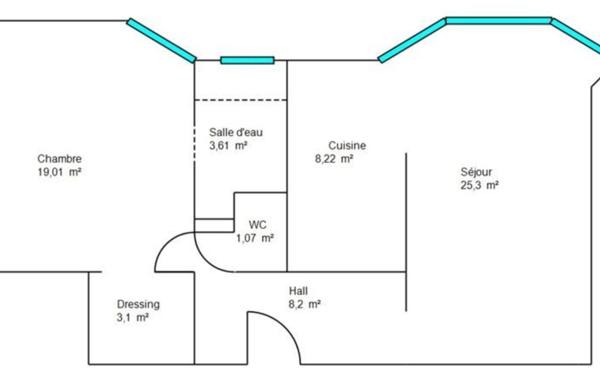 Appartement à vendre    2 pièces • 68,51 m2 Nice