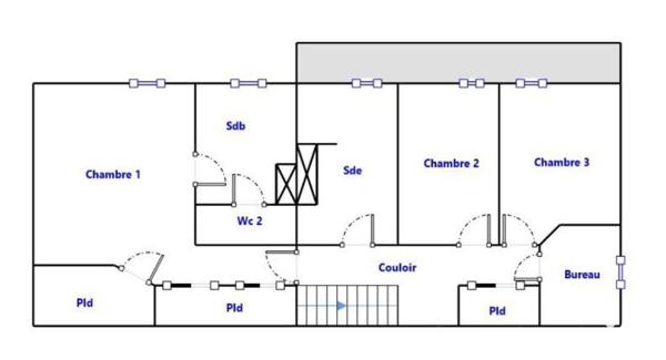PONT L'EVEQUE- Maison 3 CHAMBRES