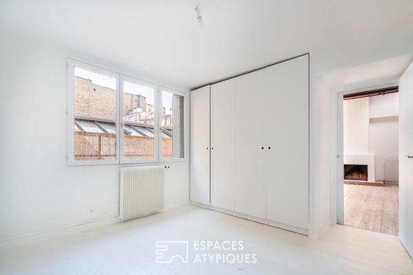 Loft avec terrasse plein Sud Est à proximité du Canal st Martin et du Bassin de la Villette