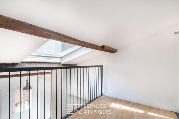Loft avec terrasse plein Sud Est à proximité du Canal st Martin et du Bassin de la Villette