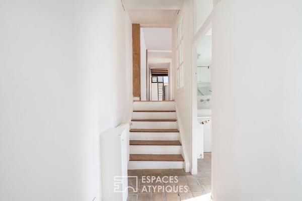 Loft avec terrasse plein Sud Est à proximité du Canal st Martin et du Bassin de la Villette