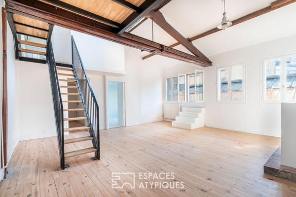 Loft avec terrasse plein Sud Est à proximité du Canal st Martin et du Bassin de la Villette