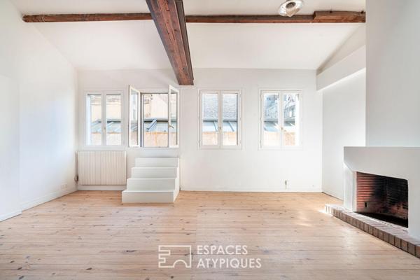 Loft avec terrasse plein Sud Est à proximité du Canal st Martin et du Bassin de la Villette