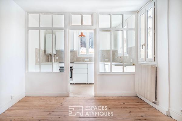 Loft avec terrasse plein Sud Est à proximité du Canal st Martin et du Bassin de la Villette