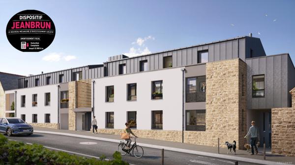 QUIMPER - "BOURG LES BOURGS" - APPARTEMENT T3 DE 64 M² AVEC GRAND TOIT TERRASSE DE 38 M² AU SUD