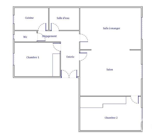 Appartement F4 à vendre  4 pièces - 72,39 m2 COLOMBES - 92