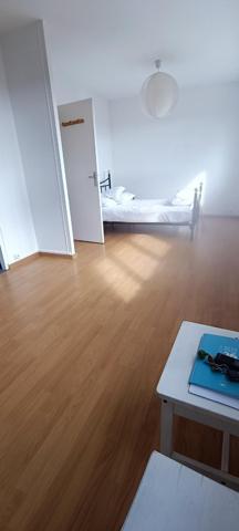 Studio composée d'une entrée, kitchenette salle d'eau et pièce à vivre . 1 place de parking. 1 cave