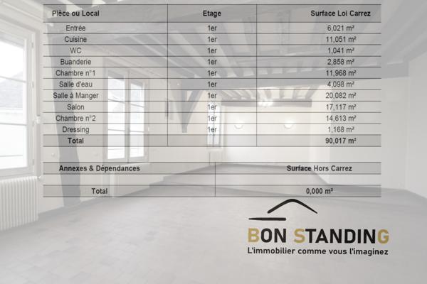 Chartres (28000) Appt T4 de 90 m² avec cave privative (parking en sus)