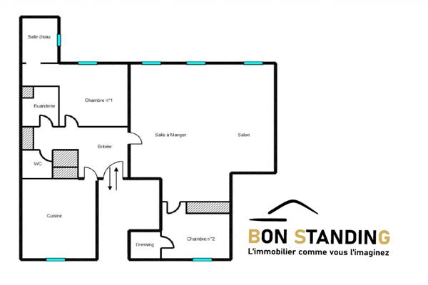 Chartres (28000) Appt T4 de 90 m² avec cave privative (parking en sus)