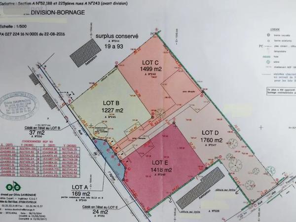 Achat - Terrain à bâtir Épreville-près-le-Neubourg 27110 1760 m 2