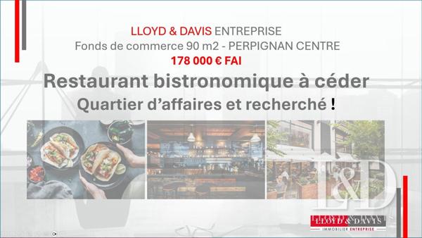 Restaurant bistronomique à céder