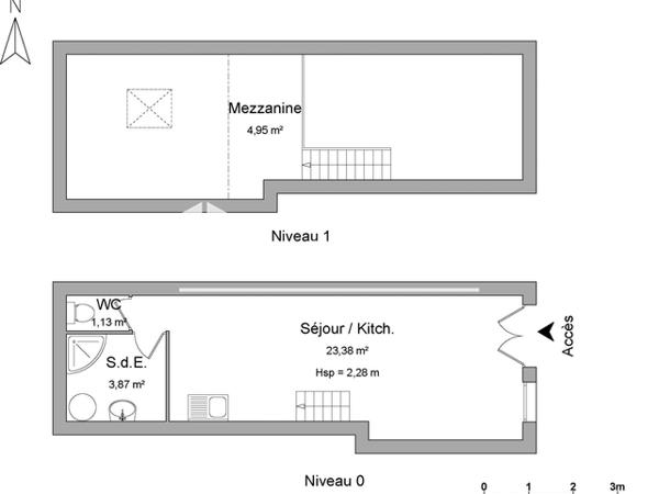Location Studio 33.33 m² - 9 AVENUE D'AUNIS - Studio n°5 Tonnay Charente 17430