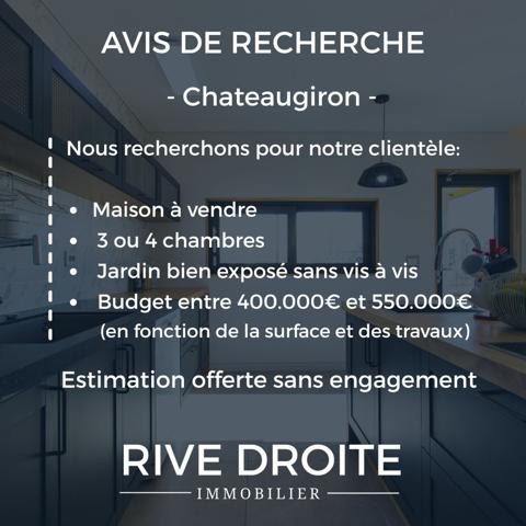 Châteaugiron (35410) CHATEAUGIRON - RECHERCHE MAISON A VENDRE