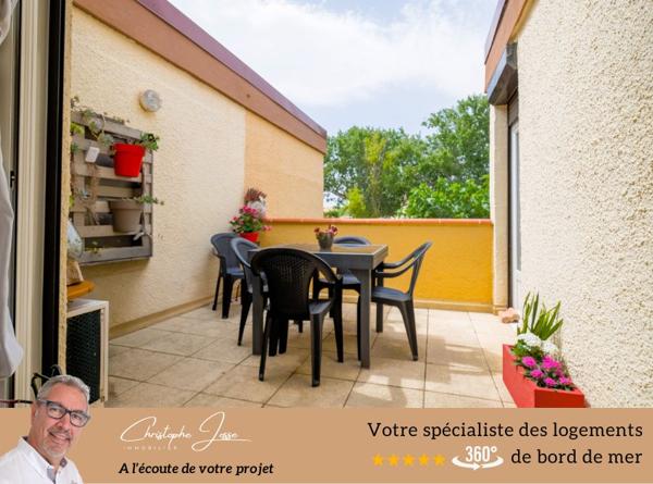 Rare à Port-Leucate : T3 rénové avec terrasse et parking