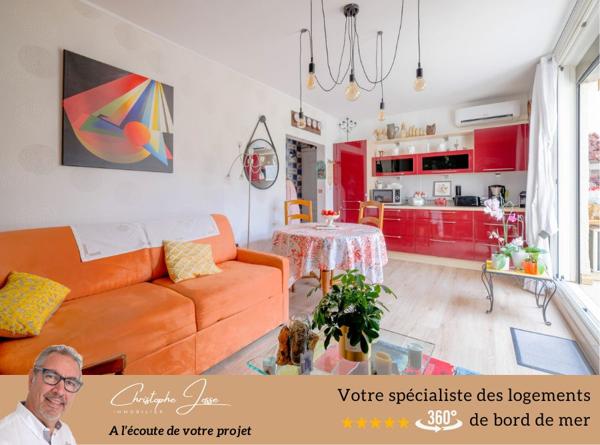 Rare à Port-Leucate : T3 rénové avec terrasse et parking