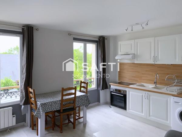 2 pièces rénové à Vaux-sur-Seine, parking et cave