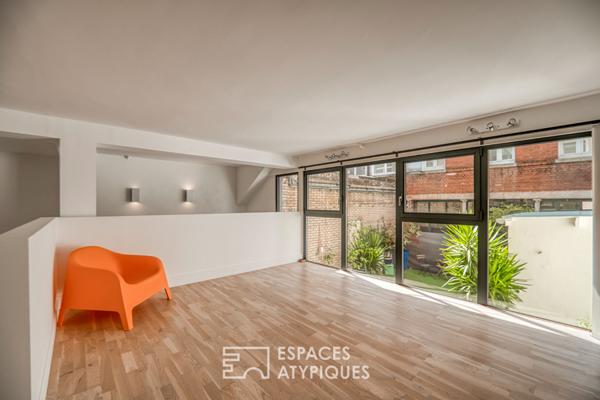 Appartement type loft en centre ville avec terrasse