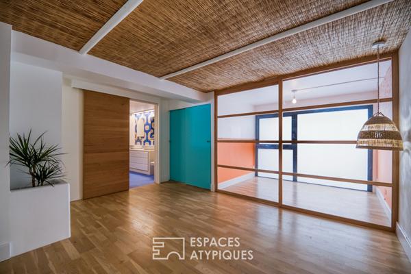 Appartement type loft en centre ville avec terrasse