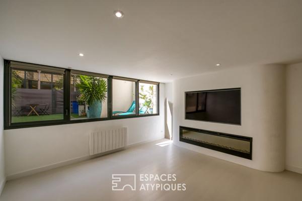 Appartement type loft en centre ville avec terrasse