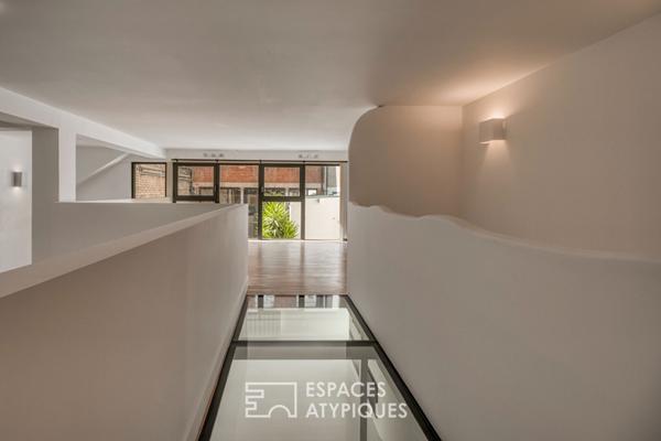 Appartement type loft en centre ville avec terrasse