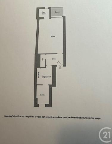 Appartement F1 à vendre  1 pièce - 33,12 m2 PARIS - 75011