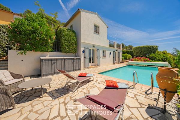 Villa avec vue panoramique sur le Rocher et piscine