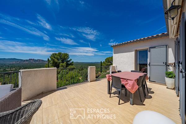Villa avec vue panoramique sur le Rocher et piscine
