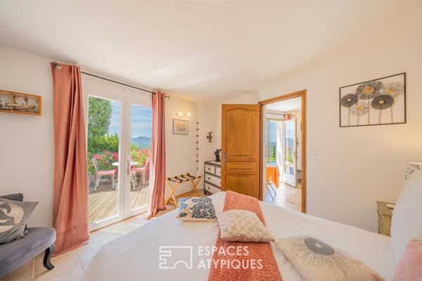 Villa avec vue panoramique sur le Rocher et piscine