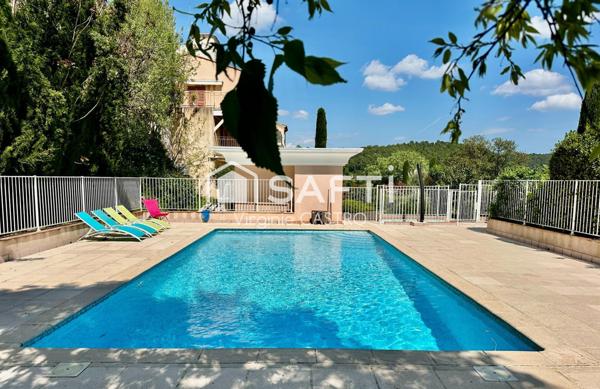 BEL APPARTEMENT 3 PIECES avec JARDIN - GARAGE - PISCINE & VUE PANORAMIQUE