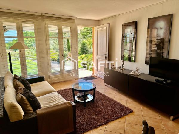 BEL APPARTEMENT 3 PIECES avec JARDIN - GARAGE - PISCINE & VUE PANORAMIQUE