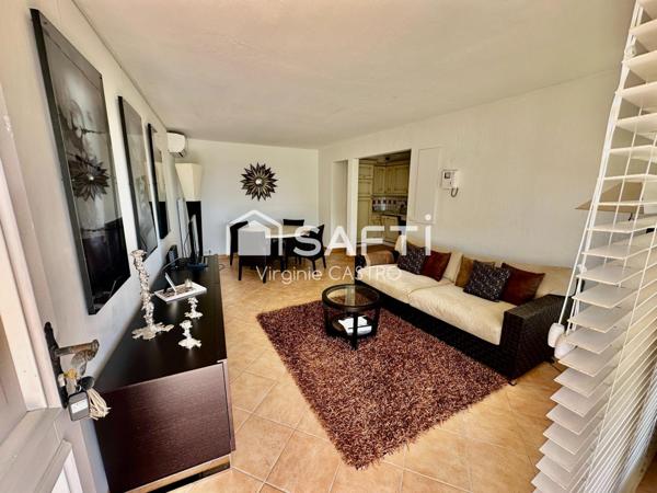 BEL APPARTEMENT 3 PIECES avec JARDIN - GARAGE - PISCINE & VUE PANORAMIQUE