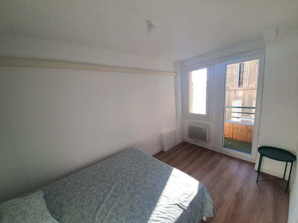 Appartement à louer en bail à mobilité T3 meublé de 62,32m² habitable plus balcon secteur St Charles Marseille