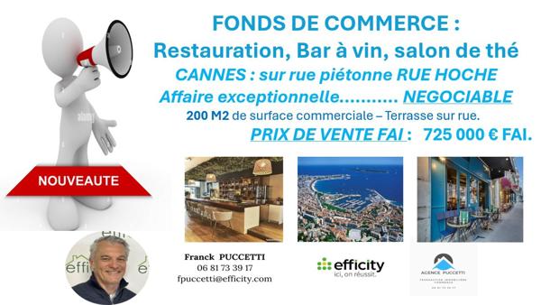 Fonds De Commerce - 200 m² Bien prestige