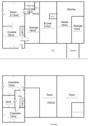 Maison à vendre 4 pièces de 84 m²
