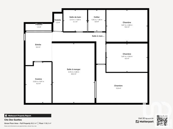 Appartement à vendre 4 pièces 81 m² Saint-Mammès