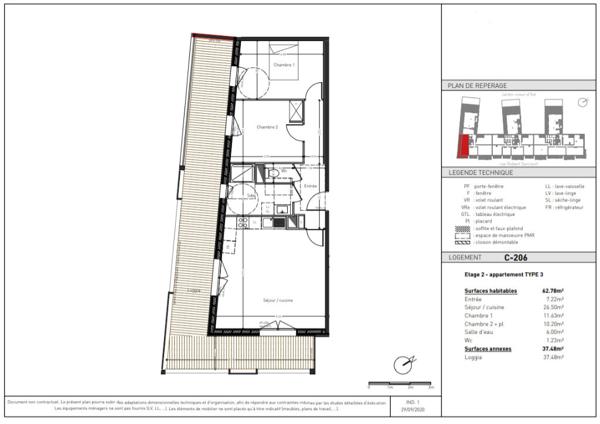 Appartement Type 3 avec emplacement privilégié